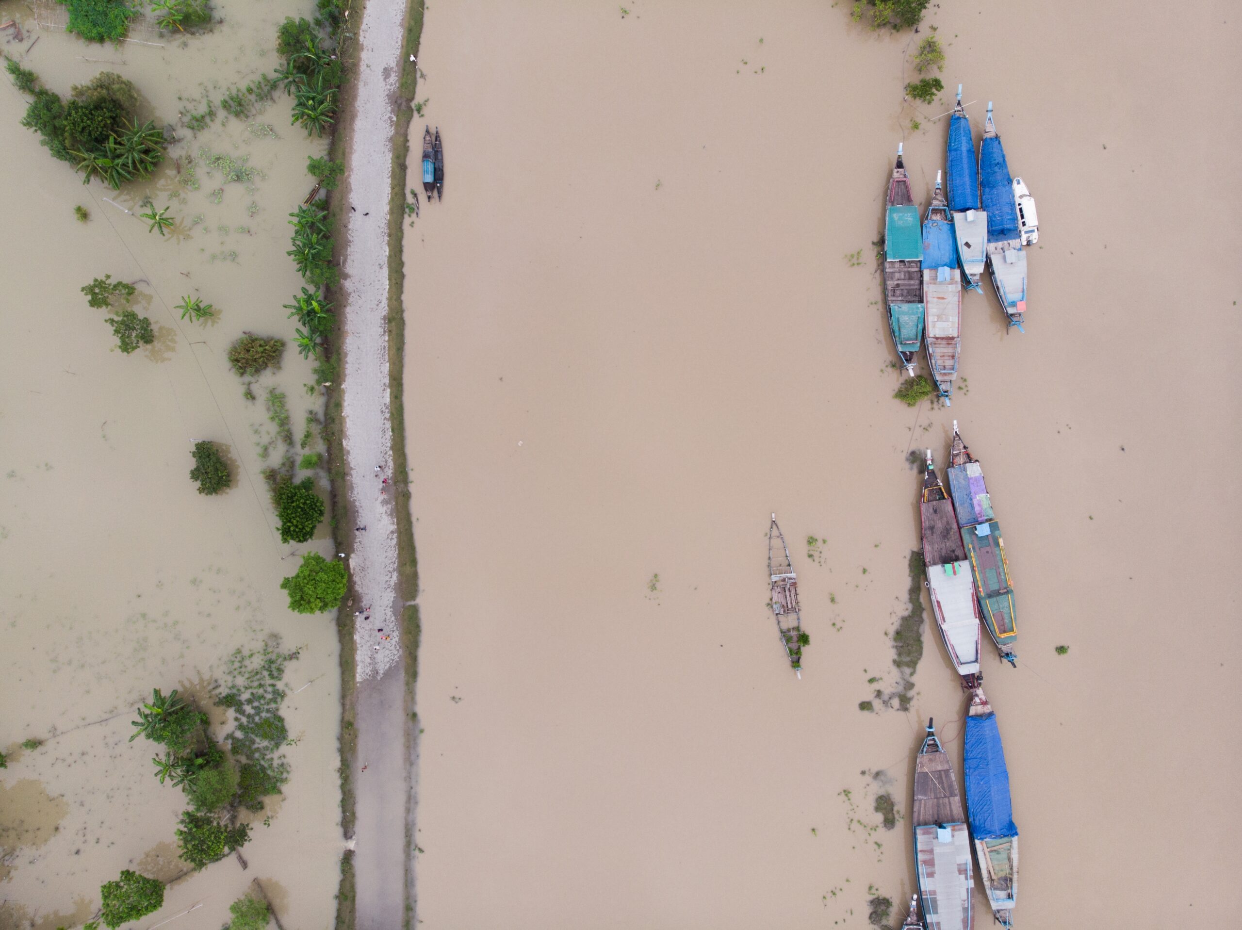 Flood risk assessment for a river-adjacent community.